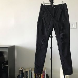 Missguided High Waist Ripped Jeans sz 8